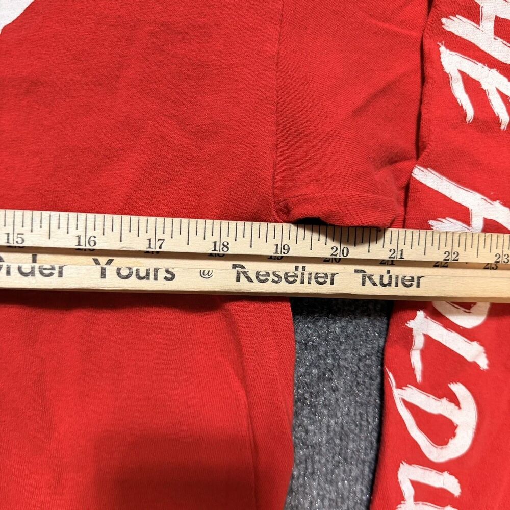 The Holdup Shirt Mens Large Red Long Sleeve Diamond Logo Band Graphic Crewneck - Picture 7 of 10